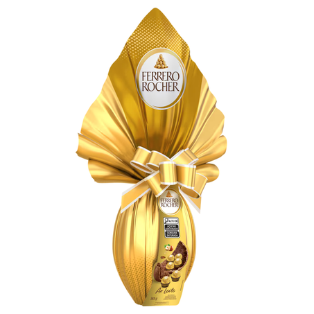OVO DE PASCOA FERRERO ROCHER CHOCOLATE AO LEITE 365G 360-1