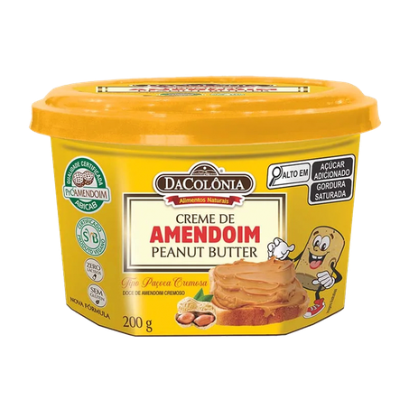 Creme de Amendoim Da Colônia Com Paçoca 200g