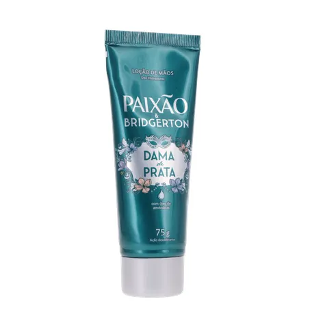 LOÇÃO P/MÃOS PAIXÃO BRIDGERTON DAMA DE PRATA C/ÓLEOS DE AMÊNDOAS 75G 360-34