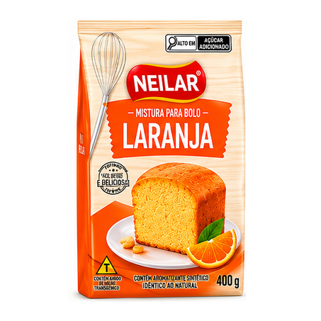 MISTURA BOLO NEILAR LARANJA 400G