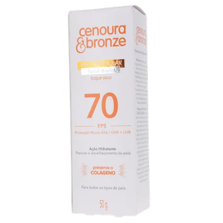 Protetor solar facial cenoura e bronze fps 70 50g 360-2