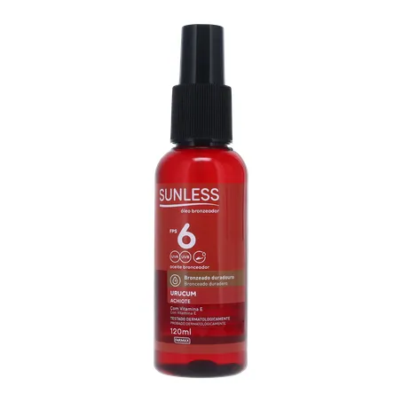 ÓLEO BRONZEADOR SUNLESS URUCUM 6FPS 120ML 360-1