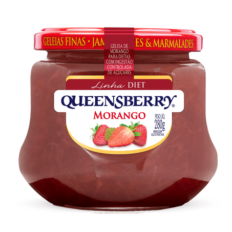 GELÉIA QUEENSBERRY DIET MORANGO 320G