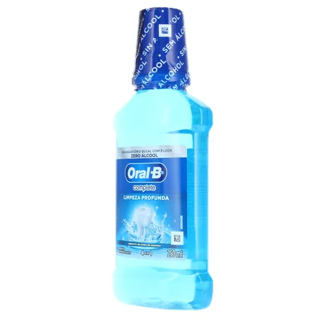 Enxaguatório Bucal Oral-b Menta Refrescante com Flúor Zero Álcool Frasco 250ml 360-4