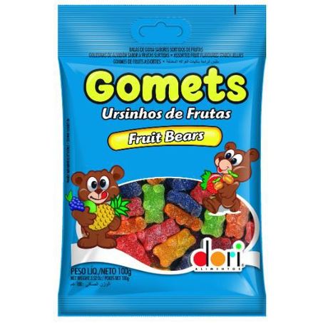 BALA GOMA GOMETS 100G URSO FRUTAS