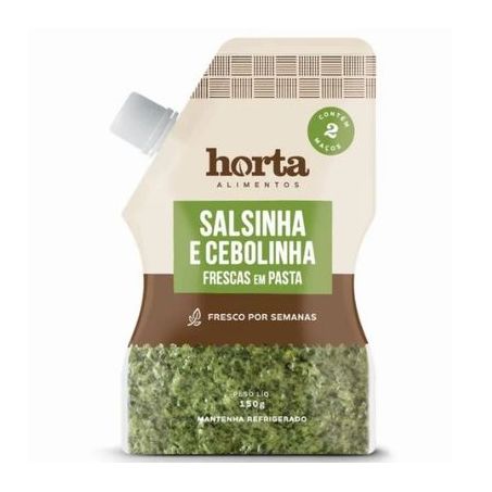 Salsinha e Cebolinha Frescas Em Pasta Horta Alimentos 150g 
