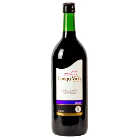Vinho tinto suave bordo longa vida 1l
