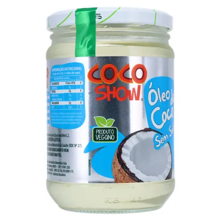 Óleo de Coco Sem Sabor Coco Show Vidro 500ml | Super Koch