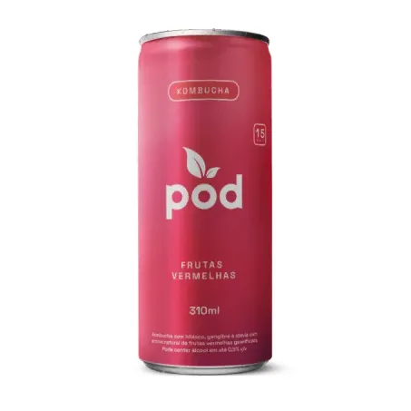 KOMBUCHA FRUTAS VERMELHAS 310ML - POD