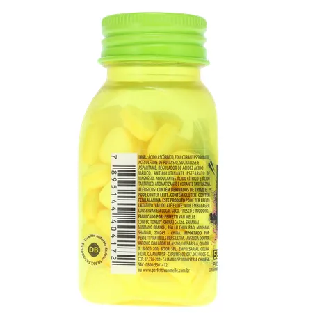 Pastilha Mentos Kiss Suor Limão Ácido Frasco com 55un - 38.5gr 360-25