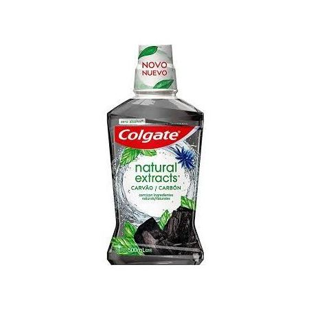 Enxaguante bucal colgate natural extracts carvão 500ml
