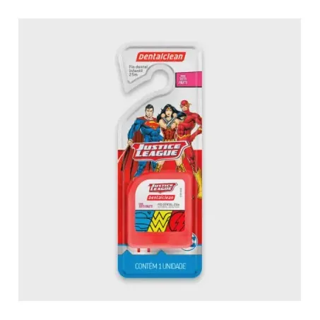 Fio dental infantil justice dentalclean 25mt