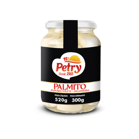 PALMITO PETRY INTEIRO VD 300G