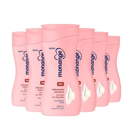 LEITE HIDRATANTE MONANGE EXTRATO ALGODÃO 200ML