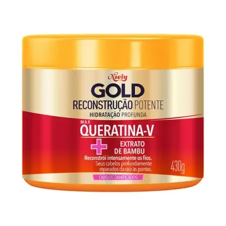 CREME NIELY GOLD QUERATINA RECONSTRUÇÃO POTENTE 80ML