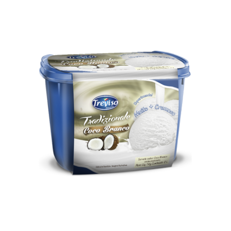 Sorvete Treviso 2l Tradicional Coco Branco