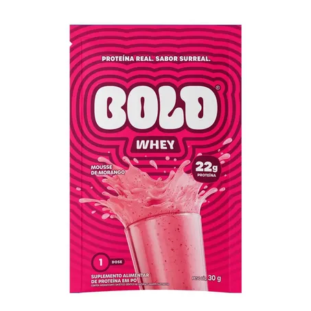 Whey bold mousse de morango 30g