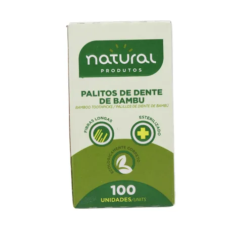 Palito dental natural bambu 100un