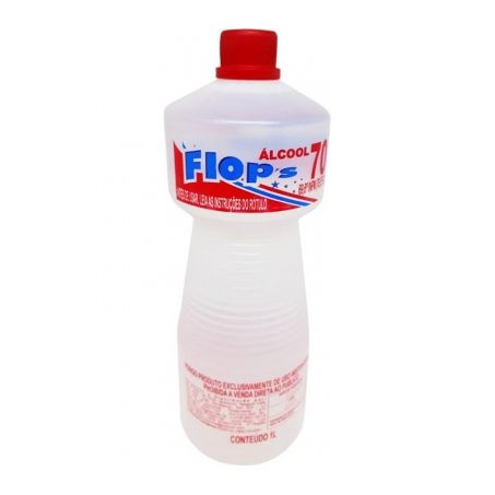 ALCOOL FLOP 70° INPM 1L (76.90°GL)