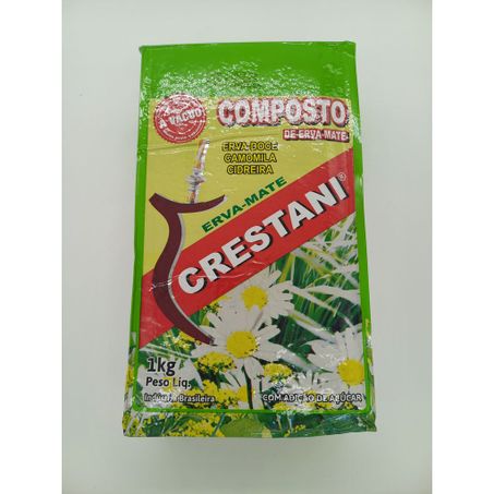 ERVA MATE CRESTANI 100% COMPOSTO VÁCUO 1KG