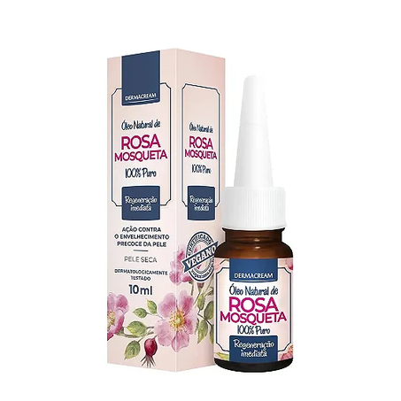 Serum Facial Dermacream 10ml Restaurador Rosa Mosqueta