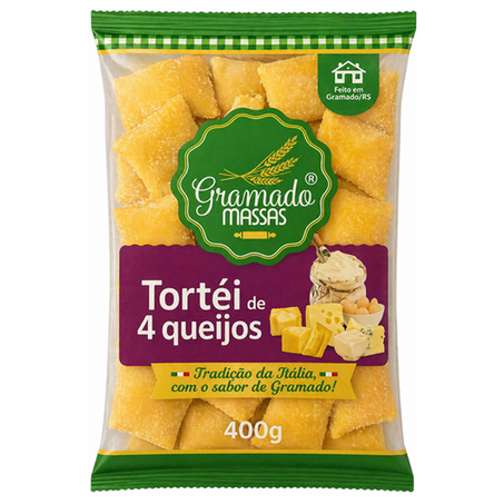 TORTEI DE 4 QUEIJOS GRAMADO MASSAS 400G