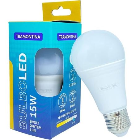 LAMPADA TRAMONTINA BULBO LED BRANCA E27 12W 6500K