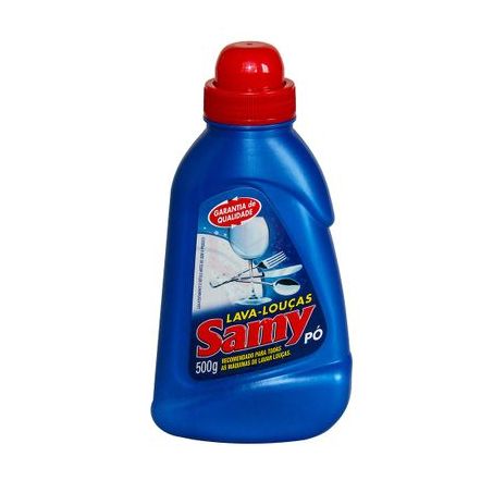 Detergente em Pó Para Lava Louças Samy Tradicional Embalagem 500G