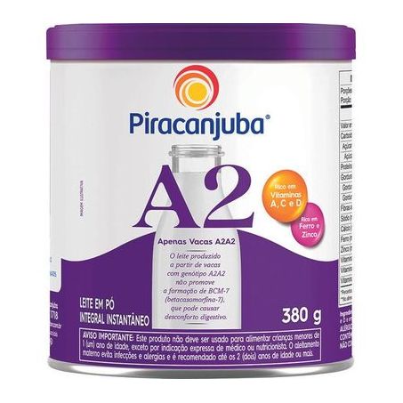 LEITE EM PO PIRACANJUBA A2 INTEGRAL LT 380G