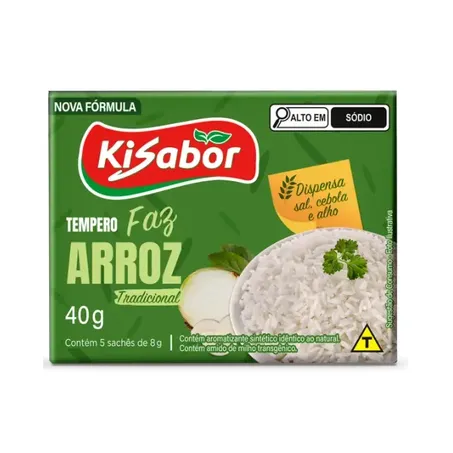 Tempero Kisabor Faz Arroz Tradicional 40g
