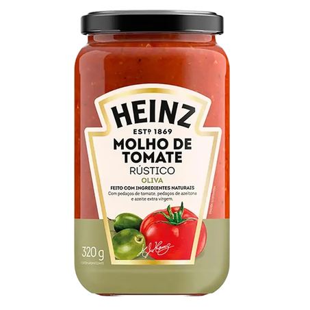Molho tomate heinz rust oliva vd 320g