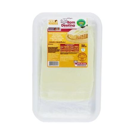 Queijo Mozzarela Búfala Fatiada Zero Lactose 150g