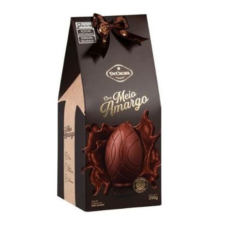 Ovo De Páscoa Meio Amargo Decacau 350g