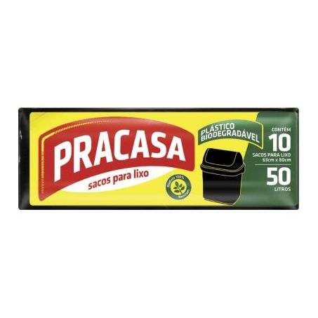 Saco lixo biodegradável pra casa 50lt