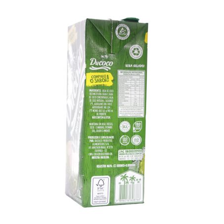 Água de coco ducoco 1l 360-42