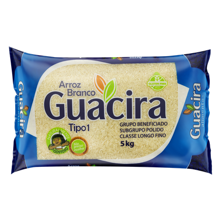 Arroz Tipo 1 Guacira Pacote 5kg