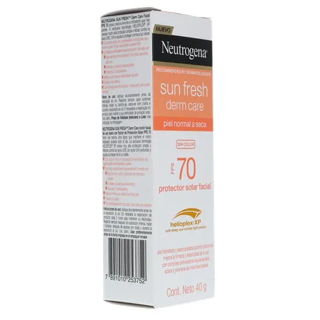 PROTETOR SOLAR FACIAL NEUTROGENA SUN FRESH DERM CARE SEM COR FPS 70 40G 360-13