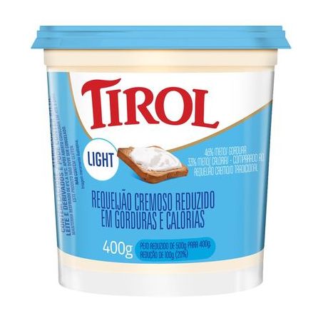 Requeijão tirol light 400g