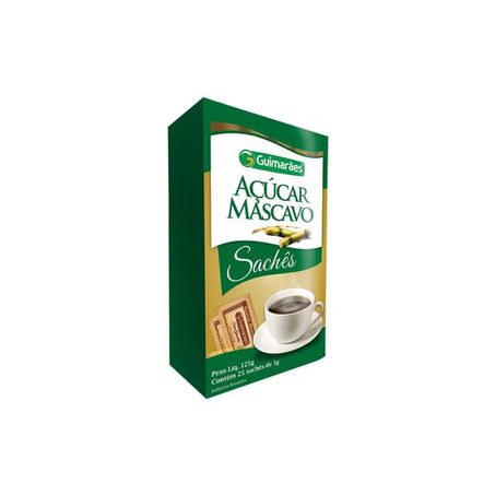 AÇÚCAR MASCAVO GUIMARÃES C/25UN 125G