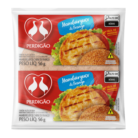 Hambúrguer perdigão frango 56g