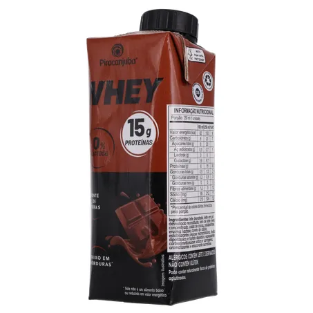 BEBIDA LÁCTEA PIRACANJUBA WHEY CHOCOLATE 15G 250ML 360-21