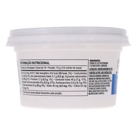Creme de leite (nata) aurora 280g 360-24