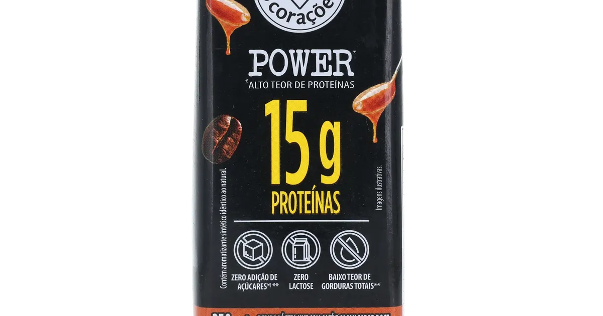 BEBIDA LACTEA POWER WHEY 15G 3 CORAÇÕES CAPPUCCINO DOCE LEITE ZERO