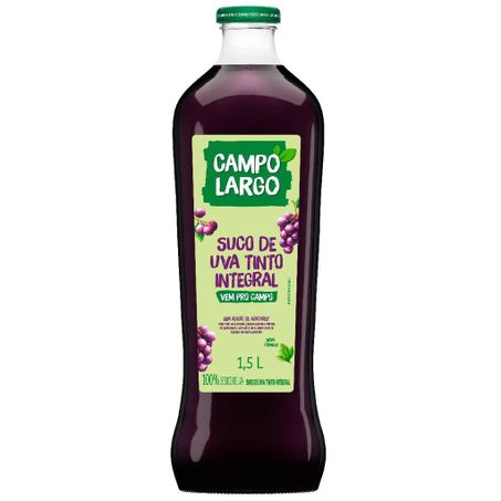 SUCO DE UVA TINTO INTEGRAL 1,5L - CAMPO LARGO