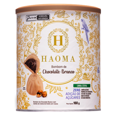 Bombom Haoma de Chocolate Branco 160g