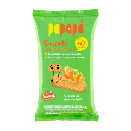 BISCOTTI LARANJA E CENOURA 60G