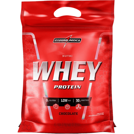 Suplemento Em Pó Whey Protein Integralmédica Chocolate Pacote 900g