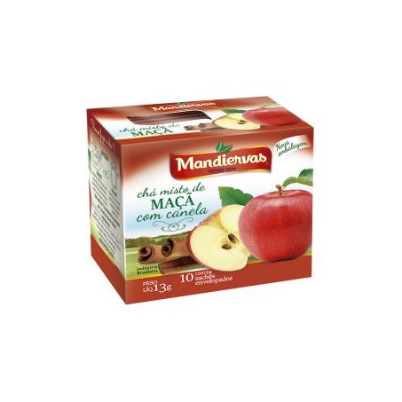 Chá Mandiervas Misto Maça Com Canela Caixa 13g 
 