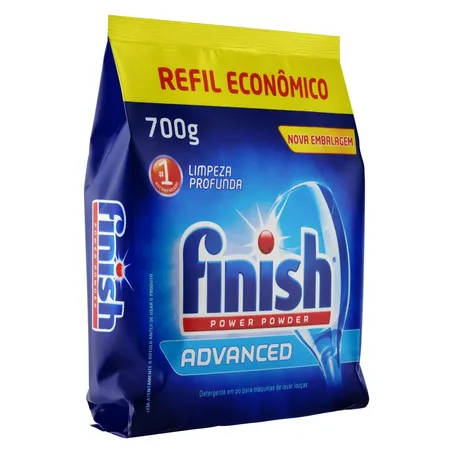 Deterg Maquina Lavar Finish 700g Pó Refil