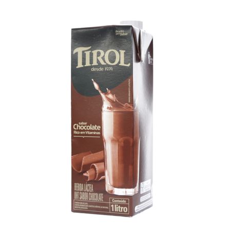 Bebida Láctea UHT Tirol Sabor Chocolate Caixa 1lt 360-34